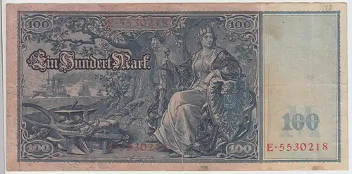 (D1098) Geldschein Reichsbanknote, 100 Mark 1910