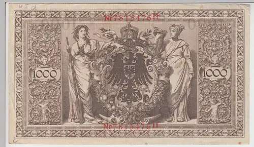 (D1099) Geldschein Reichsbanknote, 1.000 Mark 1910