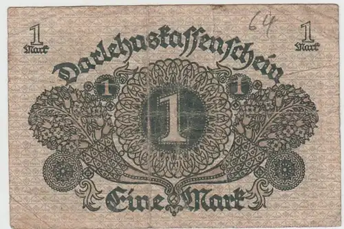 (D1109) Geldschein Darlehnskassenschein, 1 Mark 1920