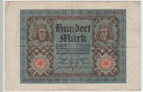 (D1111) Geldschein Reichsbanknote, 100 Mark 1920