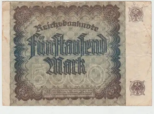 (D1115) Geldschein Reichsbanknote, 5.000 Mark 1922