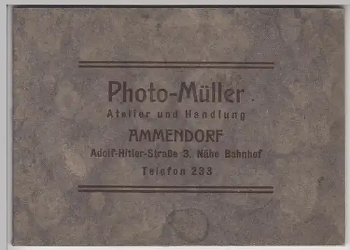 (D1126) kleines Fotoalbum v. Photo-Müller Ammendorf, 1940er