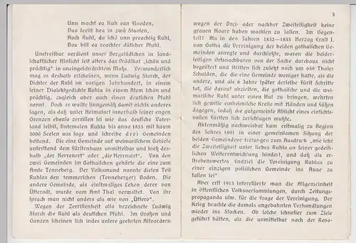 (D1138) kl. Heft zur Notgeld-Serie Ruhla, 8 Seiten 7x10cm 1922