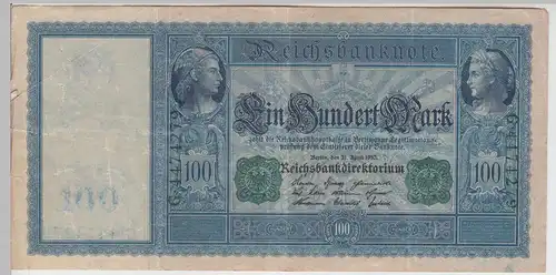 (D1169) Geldschein Reichsbanknote 100 Mark 1910