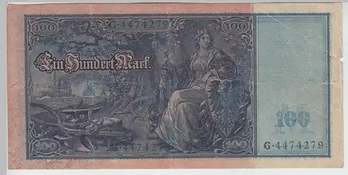 (D1169) Geldschein Reichsbanknote 100 Mark 1910