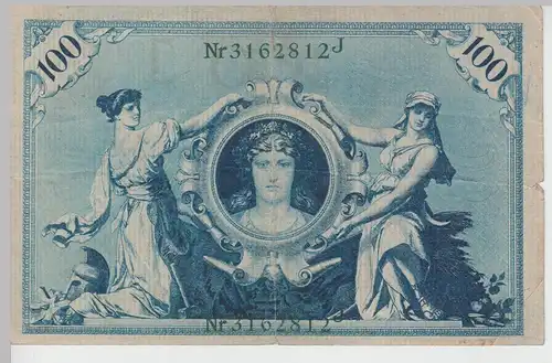 (D1174) Geldschein Reichsbanknote 100 Mark 1908