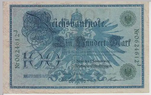 (D1177) Geldschein Reichsbanknote 100 Mark 1908