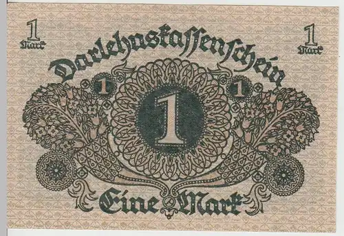 (D1182) Geldschein Darlehenskassenschein 1 Mark 1920