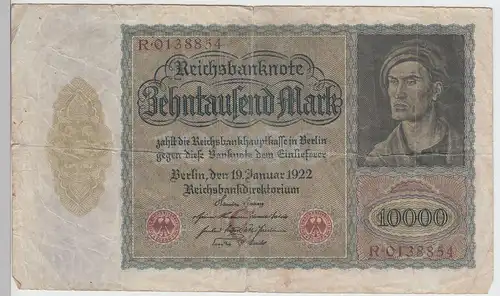 (D1188) Geldschein Reichsbanknote 10.000 Mark 1922