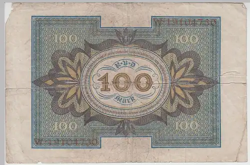 (D1192) Geldschein Reichsbanknote 100 Mark 1920