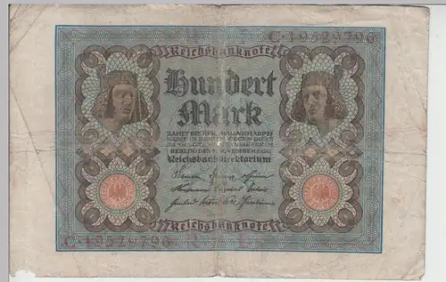 (D1195) Geldschein Reichsbanknote 100 Mark 1920