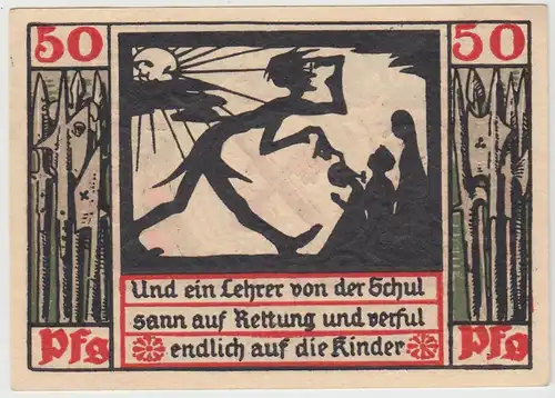 (D1206) Geldschein 50 Pf. Notgeld d. Stadt naumburg 1920