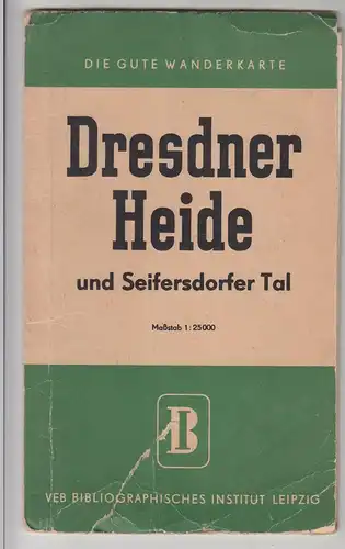 (D1236) Landkarte Dresdner Heide u. Seifersdorfer Tal 1:25000 DDR