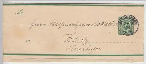 (B1113) Bedarfsbrief DR, Stempel Gardelegen 1889