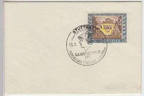 (B1252) Bedarfsbrief DR, Mi 828 mit Sonderstempel Stuttgart 1943