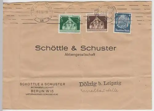 (B1270) Bedarfsbrief DR, Schöttle & Schuster, Berlin 1936