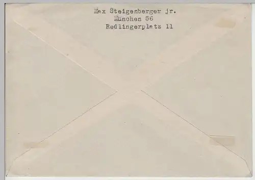 (B2319) Bedarfsbrief DR, Sonderstempel München "Geburtstag d. Führers"