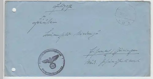 (B2308) Feldpostbrief DR, Stempel Fliegerhorstkompagnie 1940