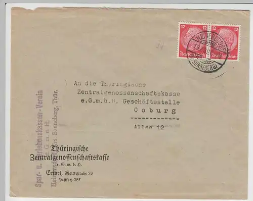 (B2278) Bedarfsbrief DR, Stempel Heinersdorf 1939