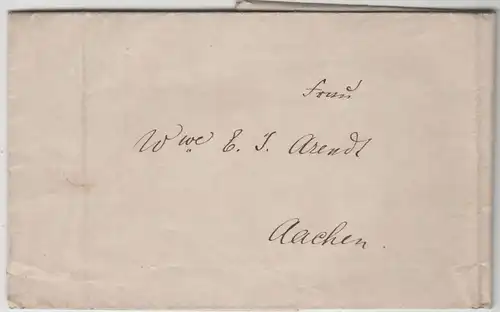 (B2264) Bedarfsbrief Alt-Deutschland 1865