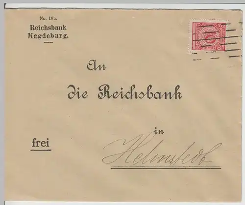 (B2222) Bedarfsbrief Deutsches Reich INFLA, Reichsbank Magdeburg 1923