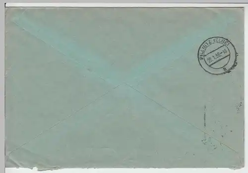 (B2130) Bedarfsbrief Nachn. Dt. Reich, Stempel Göda Bischofswerda 1938