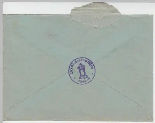 (B2128) Bedarfsbrief Nachn. Dt. Reich, Stempel Kossdorf Falkenberg 1938