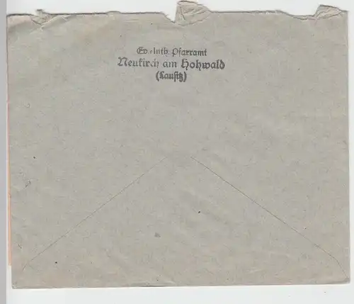 (B2127) Bedarfsbrief Nachnahme Dt. Reich, Stempel Neukirch (Lausitz) 1 1936