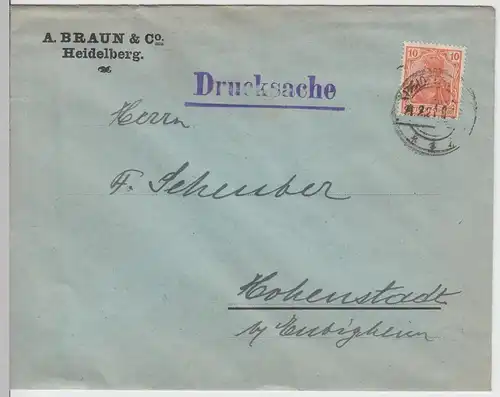 (B2002) Bedarfsbrief Deutsches Reich, Firmen-Umschlag 1921