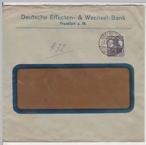 (B1978) Bedarfsbrief Deutsches Reich, Stempel Frankfurt (Main) 1918