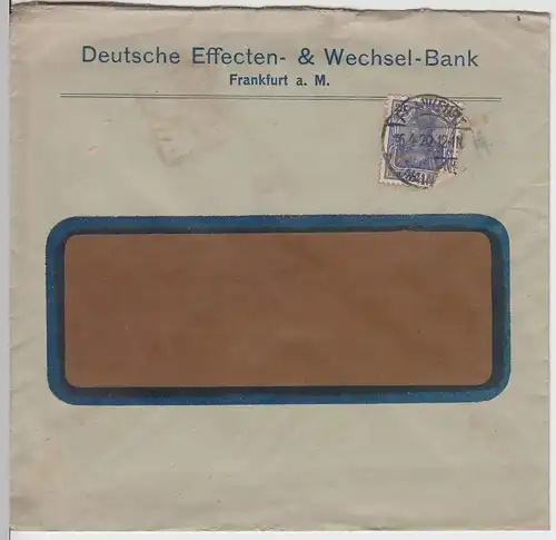 (B1970) Bedarfsbrief Deutsches Reich, Stempel Frankfurt (Main) 1920