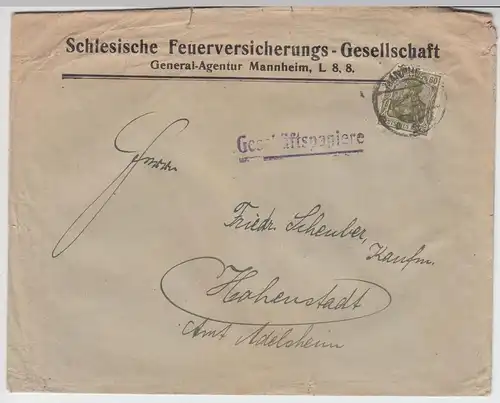 (B1944) Bedarfsbrief Deutsches Reich, Stempel Firmen-Umschlag 1921