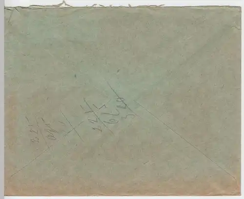 (B1904) Bedarfsbrief Deutsches Reich, Stempel Nordhausen 1920