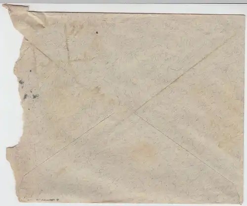 (B1901) Bedarfsbrief Bayern, Stempel Würzburg 1920