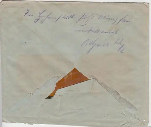 (B1875) Bedarfsbrief Deutsches Reich, Stempel Göppingen 1919