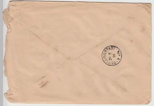 (B1869) Bedarfsbrief Reichspost, Stempel Mosbach (Baden) 1891