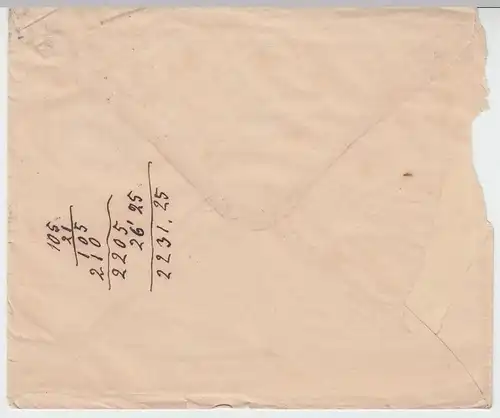 (B1860) Bedarfsbrief Reichspost, Stempel Frankfurt (Main) 1881