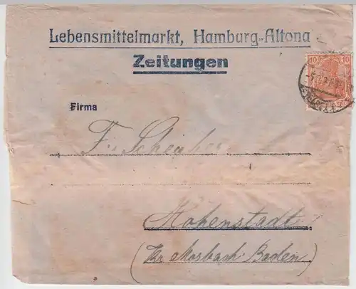 (B1856) Bedarfsbrief Deutsches Reich, Firmen-Umschlag 1921