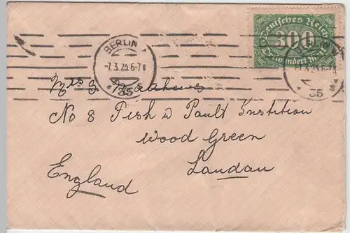 (B1653) Bedarfsbrief DR Infla 1923