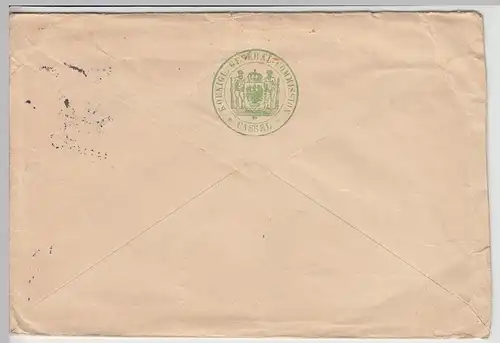 (B1330) Bedarfsbrief DR, Kgl. Generalkommission Cassel, 1915