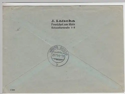 (B1212) Bedarfsbrief DR, R-Brief, 1944