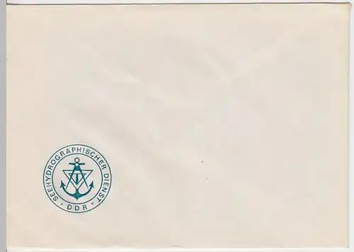 (B1076) Motiv-Briefumschlag, DDR, Seehydrographischer Dienst