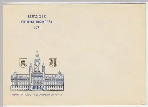 (B1069) Motiv-Briefumschlag, DDR, Leipziger Frühjahrsmesse 1971