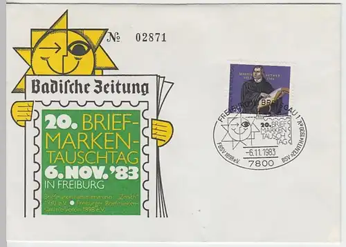 (B1022) Ersttagsbrief Sonderstempel BUND 1983