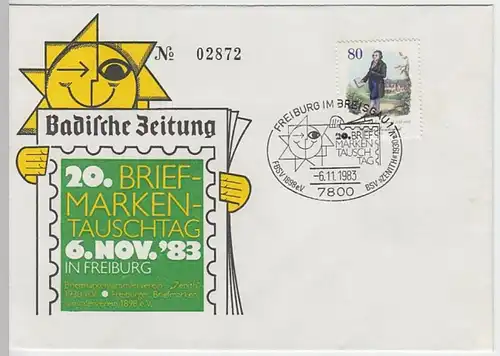 (B1021) Ersttagsbrief Sonderstempel BUND 1983