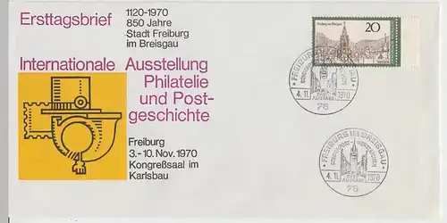 (B1015) Ersttagsbrief Sonderstempel BUND 1970