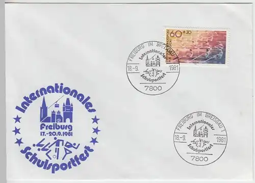 (B1014) Ersttagsbrief Sonderstempel BUND 1981