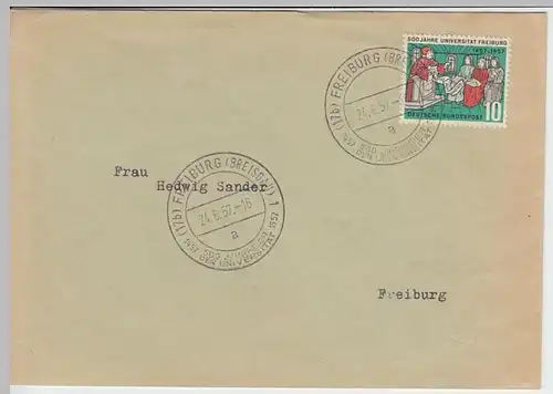 (B1008) Bedarfsbrief Sonderstempel BUND 1957