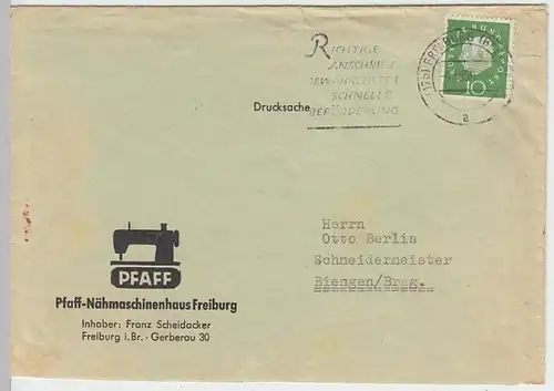 (B972) Bedarfsbrief BUND 1959