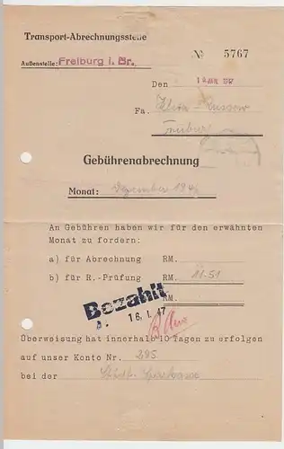 (B968) Bedarfsbrief Alliierte Besetzung Frz. Zone 1947